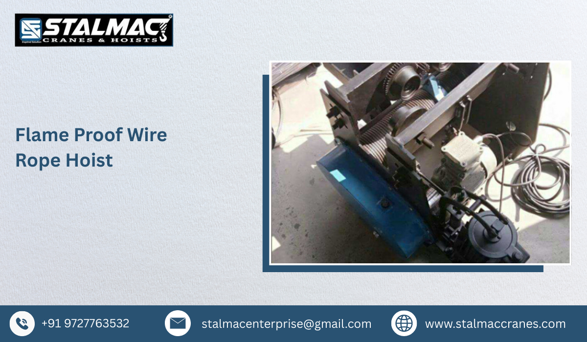 Flame Proof Wire Rope Hoist