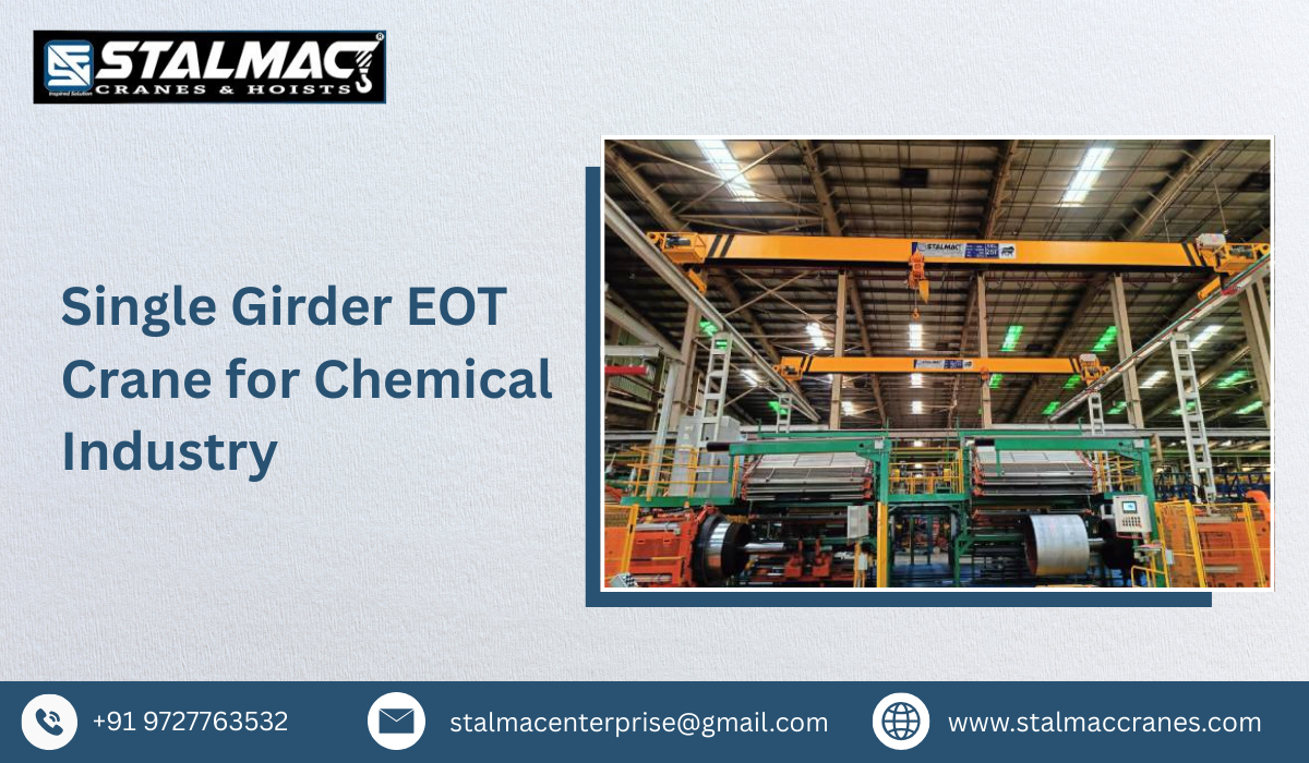 Single Girder EOT Crane for Chemical Industry