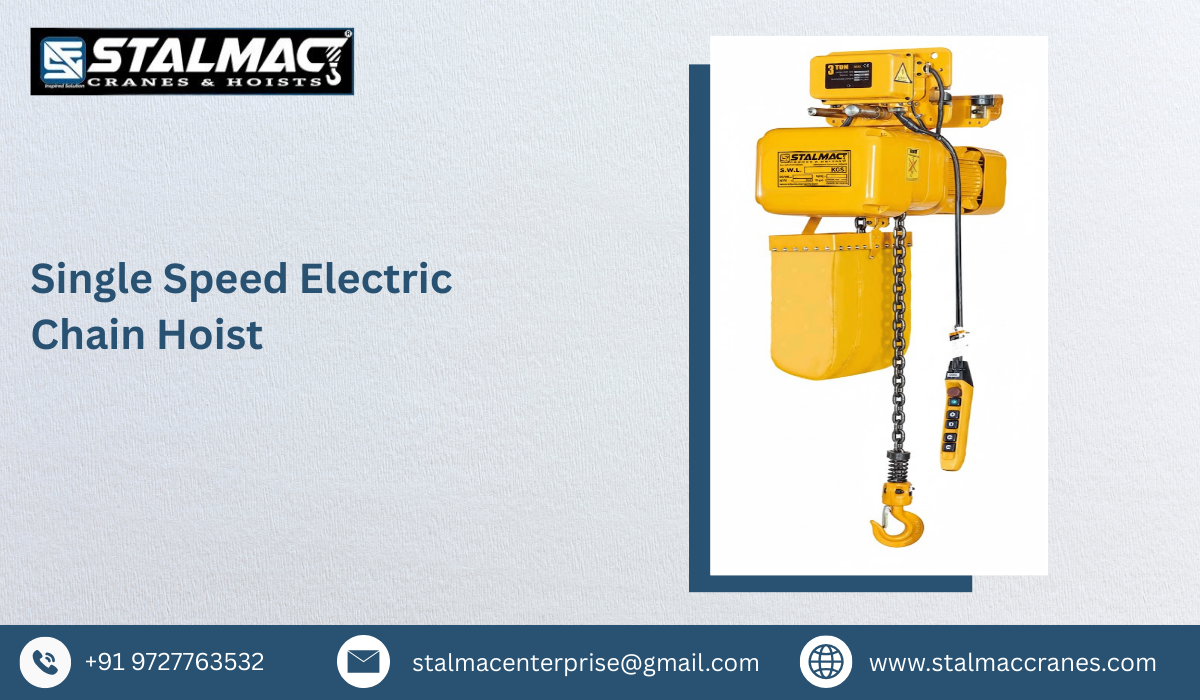 Single Speed Electric Chain Hoist